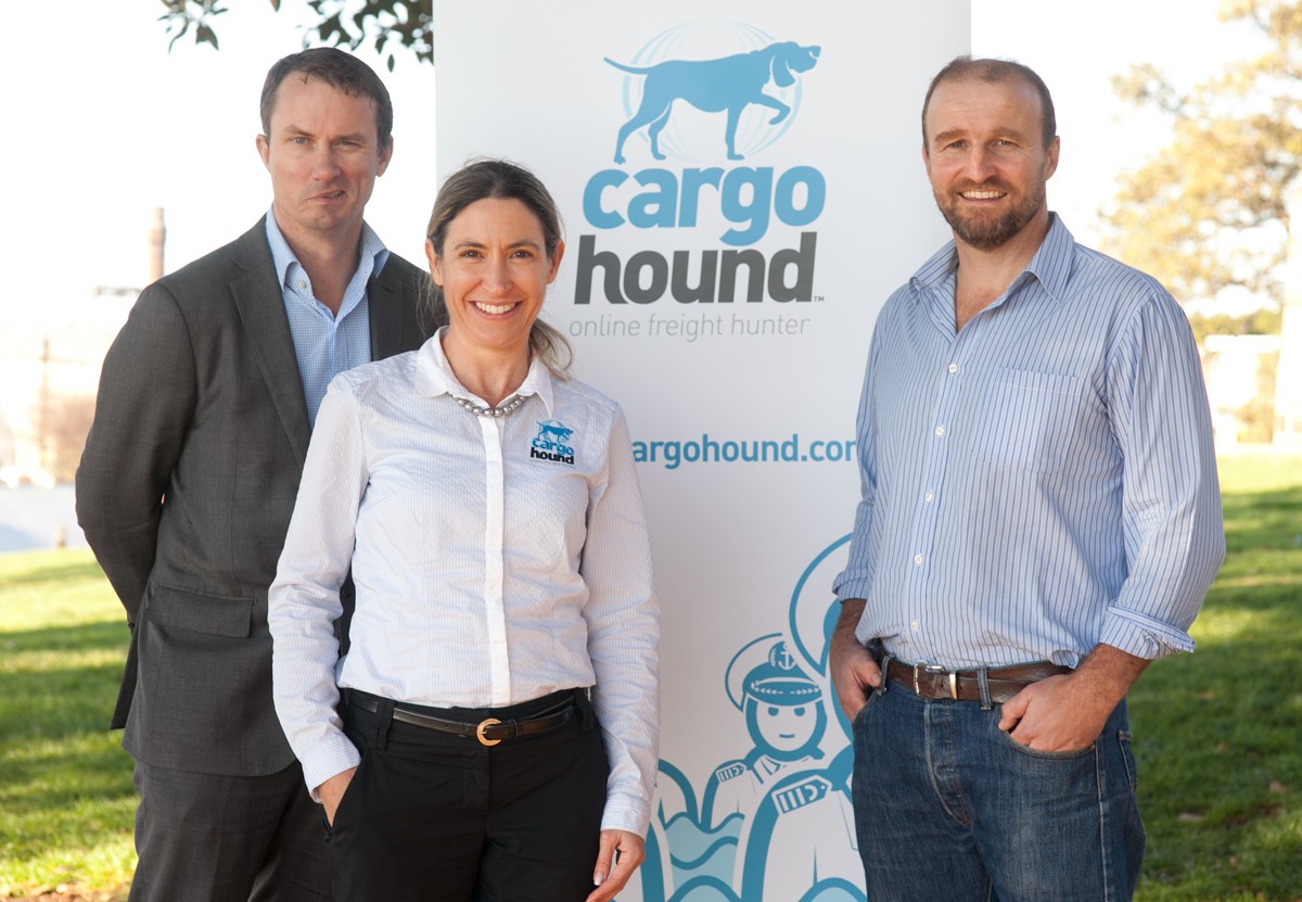 CargoHound co-founders Ian Smith, Kim Mauch and Pete Johnson
